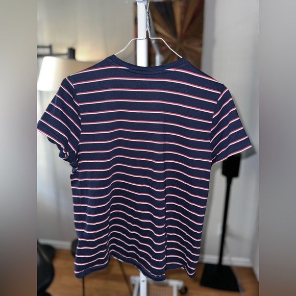 Polo by Ralph Lauren Navy Striped Short Sleeve Tee, medium - Picture 3 of 3